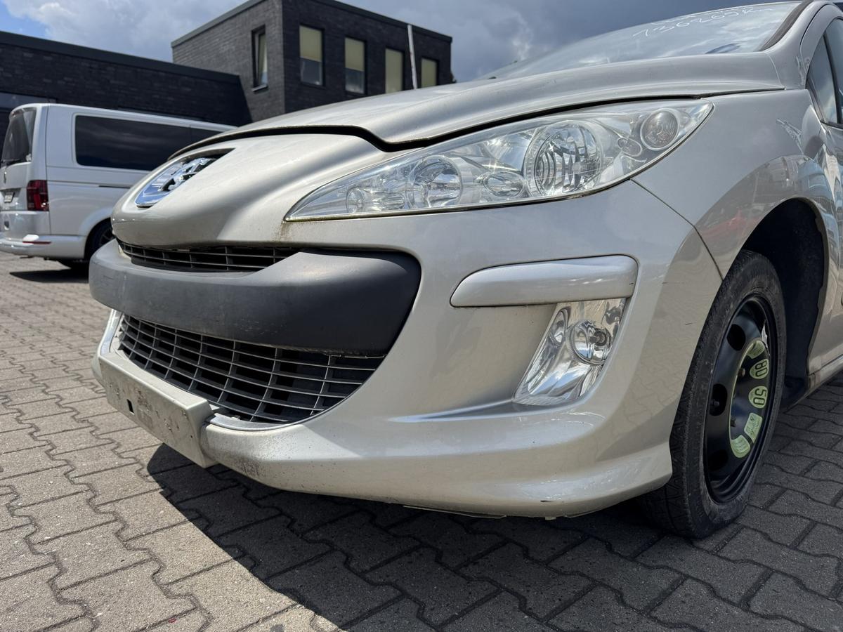 Peugeot 308 I original Stossf&auml;nger Sto&szlig;stange vorne mit Nebelscheinwerfer ETS Aschgrau Bj.2008